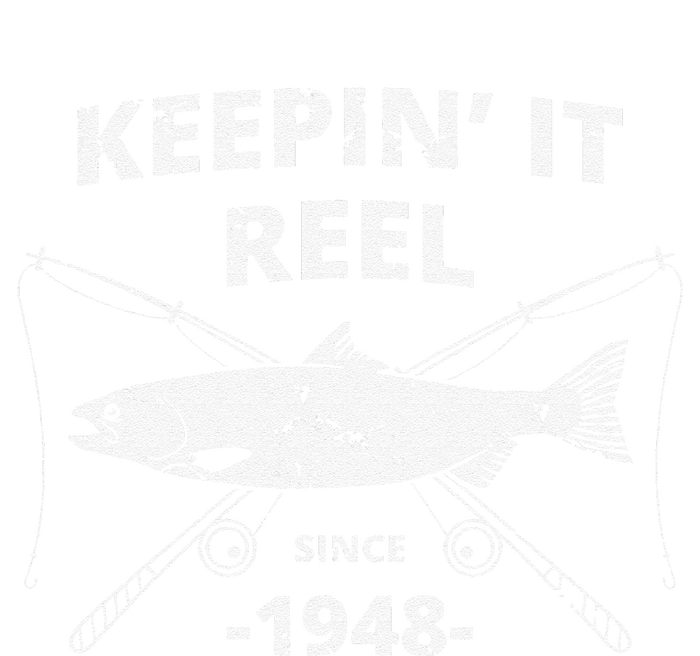 Keepin It Reel Since 1948 71st Birthday Fishing Gift Flat Bill Trucker Hat