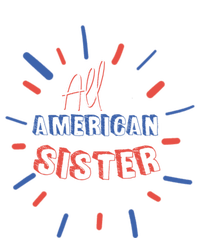 All American Sister Sis Matching Family 4th Of July Holiday Gift Valucap Bio-Washed Visor