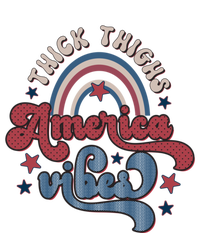 Retro 4th Of July Great Gift Funny Thick Thigs America Vibes Usa Gift T-Shirt