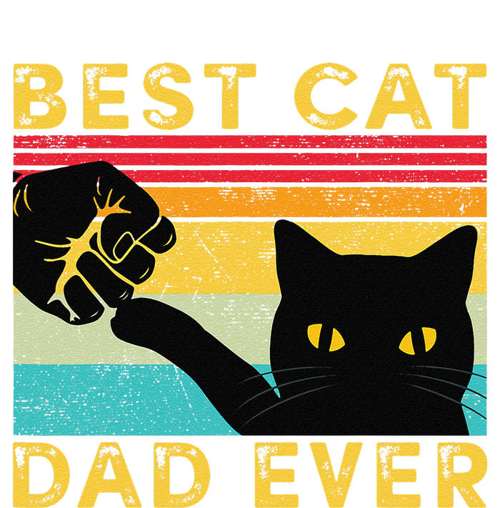 Best Cat Dad Ever Funny Cat Daddy Fist Bump Fathers Day Tall Long Sleeve T-Shirt