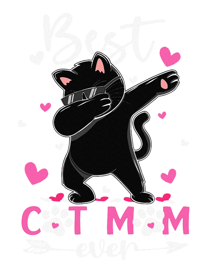 Best Cat Mom Ever Funny Dabbing Black Kitten Mothers Day Sustainable Beanie