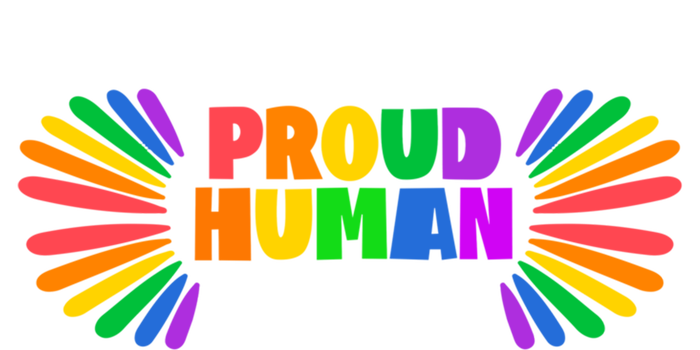 Proud Hu Rainbow Valentine Colorful For Lgbtq Community Gift Kids Sweatshirt