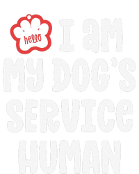 Funny Service Dog For Women I Am My Dogs Human Gift Cooling Performance Long Sleeve Crew