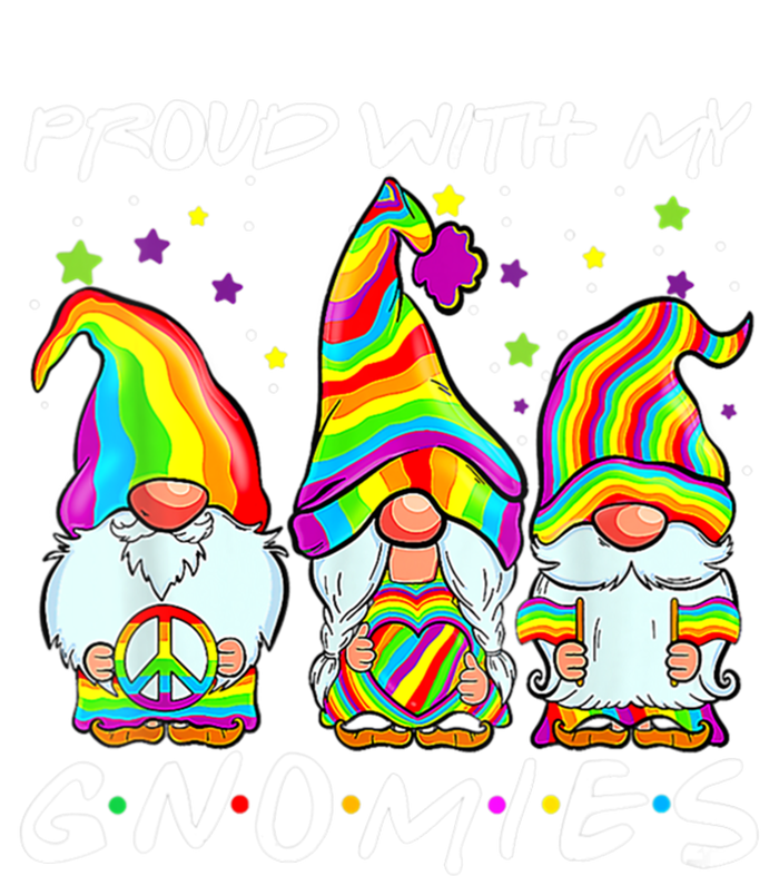 Proud With My Gnomies Lgbt Q Gnomes Gay Bi Sexual Pride Ally Funny Gift T-Shirt