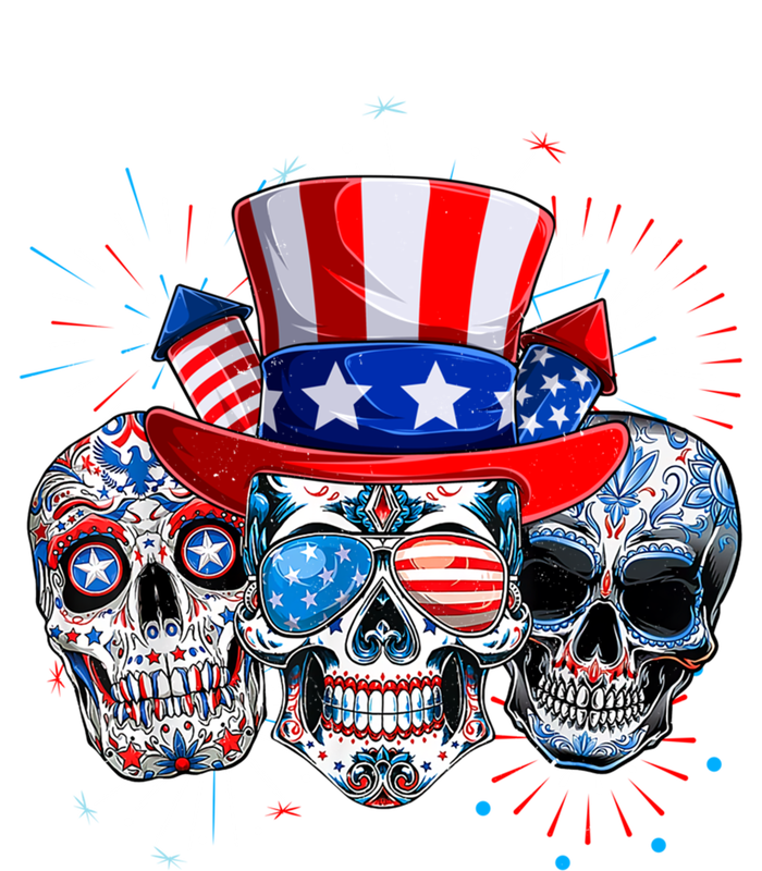 Skull Sunglasses Firework American Flag Funny 4th Of July Great Gift Softstyle Adult Sport Polo