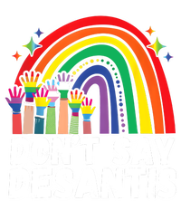 Raibow Dont Say Desantis Florida Anti LGBTQ PosiCharge RacerMesh Polo