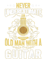 Never Underestimate An Old Man With A Guitar Acoustic Player Women's V-Neck T-Shirt