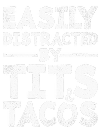 Easily Distracted By Tits And Tacos Adult Humor Gift 7-Panel Snapback Hat