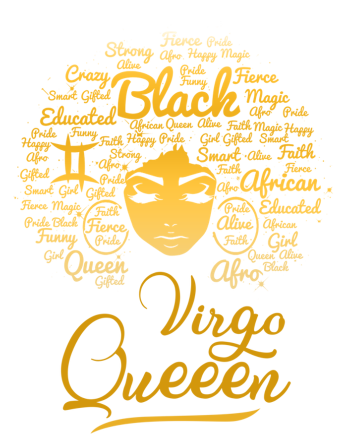 Virgo Queen Black Queen Birthday Funny Gift Zodiac Gift T-Shirt