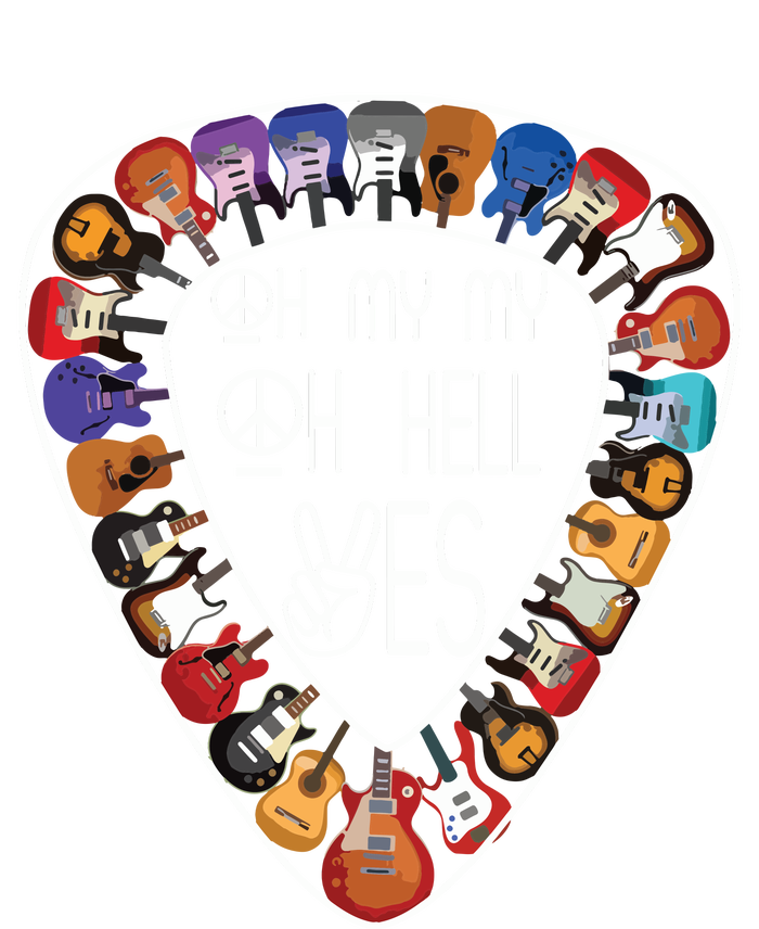 Oh Mys My Oh Hells Yes Retro Petty Guitar Music Lover Hoodie