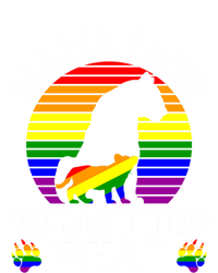 Wo Mama Lion No Matter What Lgbt Pride Support Rainbow Gift Insulated Varsity Jacket