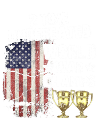 2 Time Undefeated World War Champs Distressed Gift Sustainable Beanie