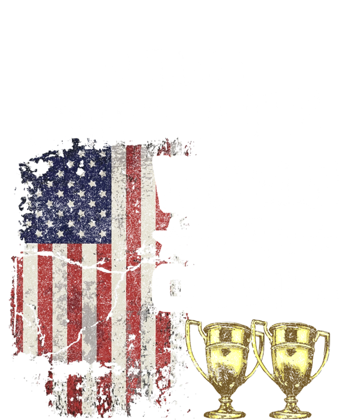 2 Time Undefeated World War Champs Distressed Gift Sustainable Beanie