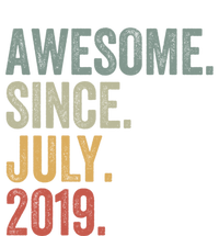 4 Year Old Awesome Since July 2019 4th Birthday Gift Great Gift Toddler Sweatshirt