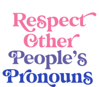 Respect Other Peoples Pronouns Bisexual Lgbtqia Pride Flag Gift Women's Tri-Blend 3/4-Sleeve Raglan Shirt