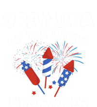 4th Of July Birthday Grandpa Of The Little Firecracker Funny Gift Meaningful Gif T-Shirt