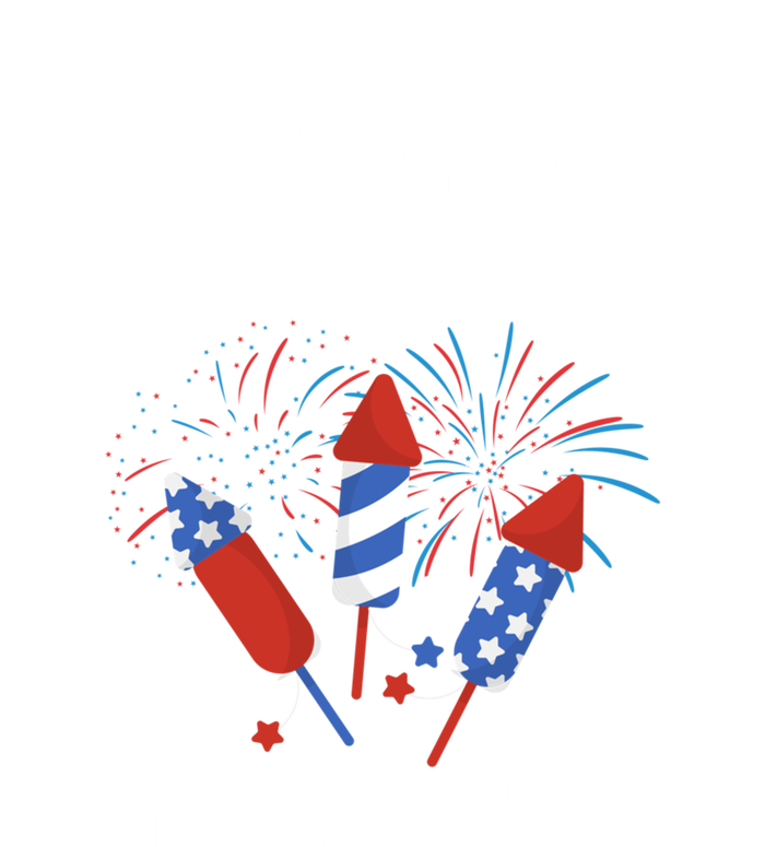 4th Of July Birthday Grandpa Of The Little Firecracker Funny Gift Meaningful Gif T-Shirt