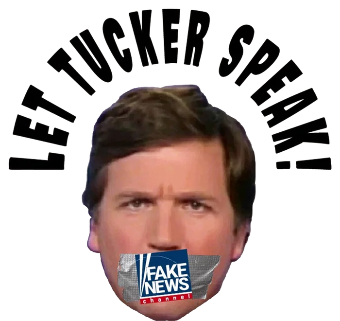 LET TUCKER SPEAK Fake News Platinum Collection Golf Towel