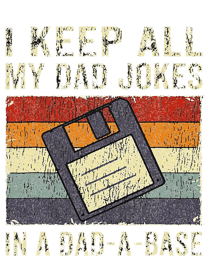 Funny Father's Day Daddy Jokes in Dadabase Vintage Retro T-Shirt