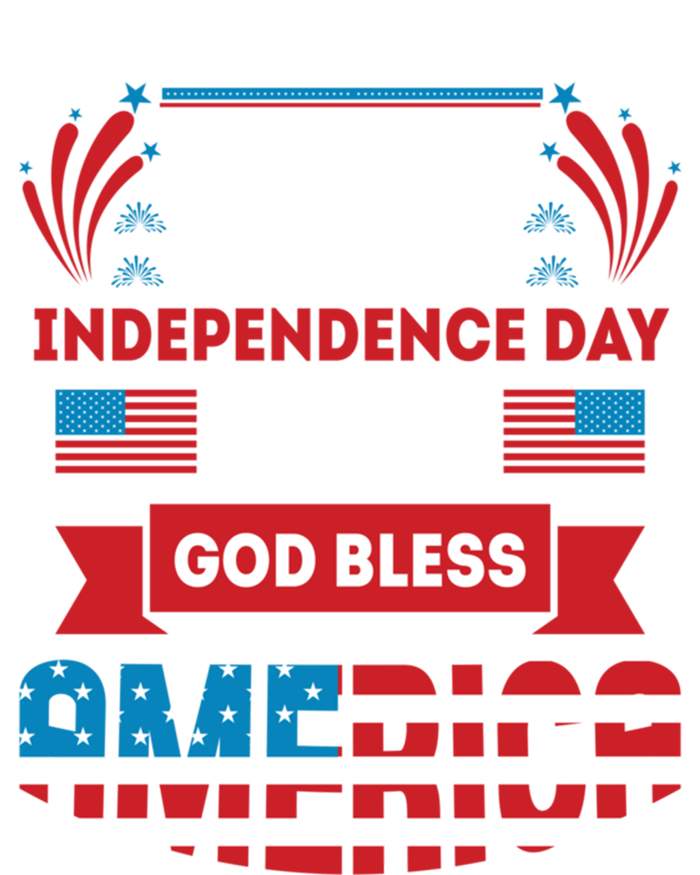 4th Of July Happy Independence Day 1776 God Bless America Gift Sustainable Knit Beanie