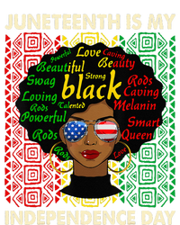 Juneteenth Is My Independence Day Black Women Afro Melanin Softstyle Adult Sport Polo