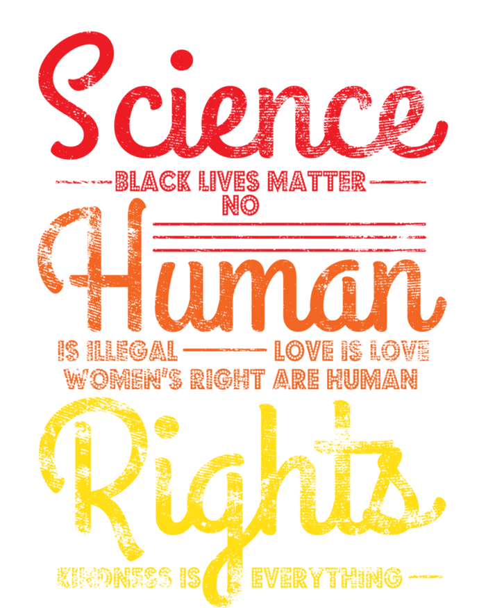 Science Blm Hu Rights Black Lives Pride Kindness Gift Kids Long Sleeve Shirt