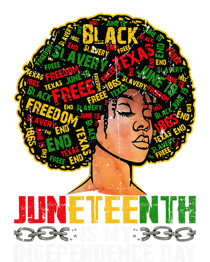 Juneteenth Is My Independence Day Black Melanin T-Shirt