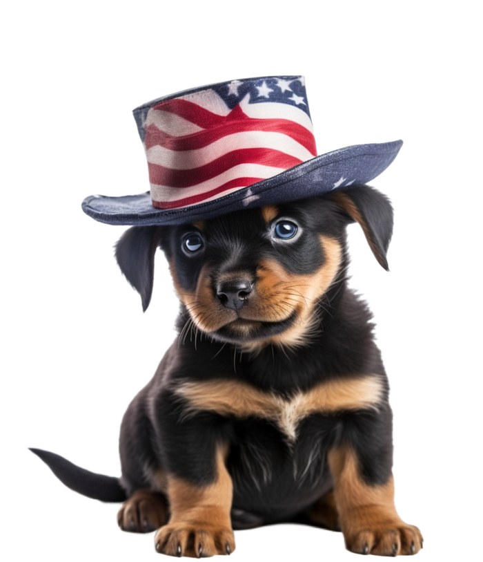 Rottweiler Dog Rottie Puppy USA Flag Cute Rottweilers Dogs 25L Jumbo Tote