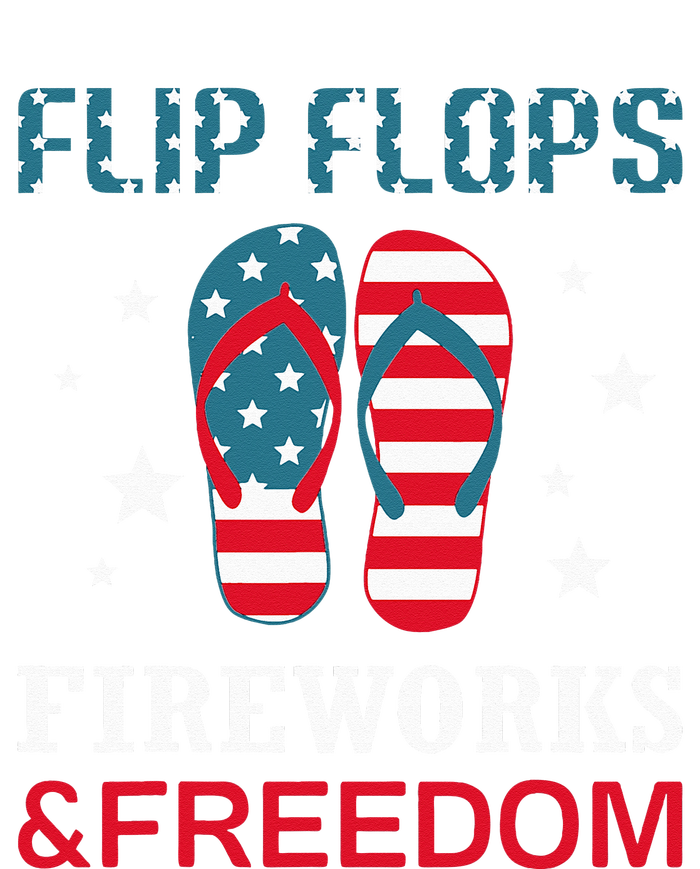 Flip Flops Fireworks And Freedom 4th Of July Insulated Varsity Jacket