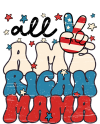 All American Mama Patriotic 4th Of July American Flag Retro Gift Coaster