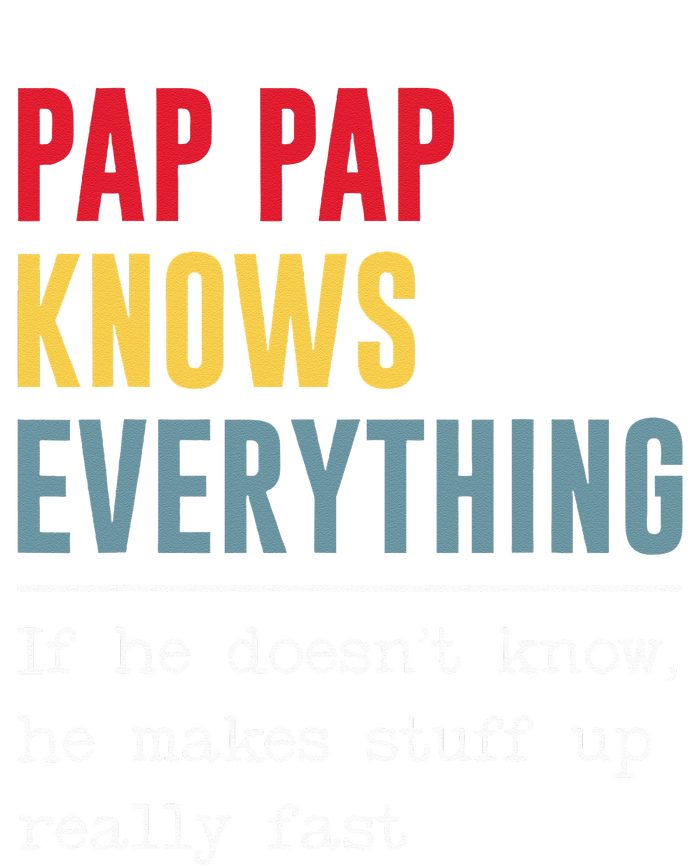 Pap Pap Knows Everything Funny Father's Day Sustainable Bucket Hat