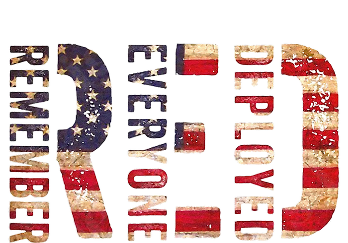 Red Fridays Remember Everyone Deployed American Flag PosiCharge RacerMesh Polo