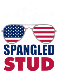 America Star Spangled Stud Graphic Funny Gift Sustainable Knit Beanie