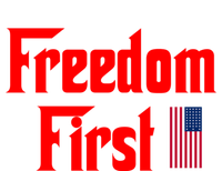 Freedom First Patriotic America First Liberty Constitution Gift Women's Long Sleeve Flannel Pajama Set 