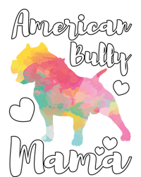 American Bully Mama Bulldog Owner Mom Cute Gift Women's V-Neck T-Shirt