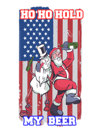 Ho Ho Hold Beer Santa Snow Usa Flag Xmas Party Christmas Gift USA-Made Snowflake Beanie