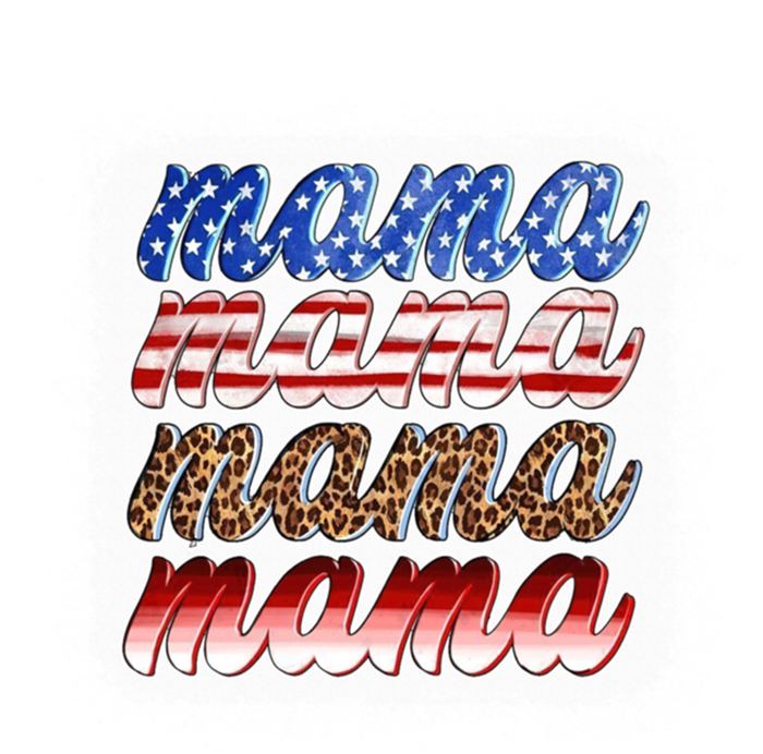 American Flag Mama Leopard Mama Great Gift Kids Long Sleeve Shirt