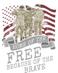 Home Of The Free Because Of The Brave Soldier Proud Veteran Gift Ladies Essential Tank