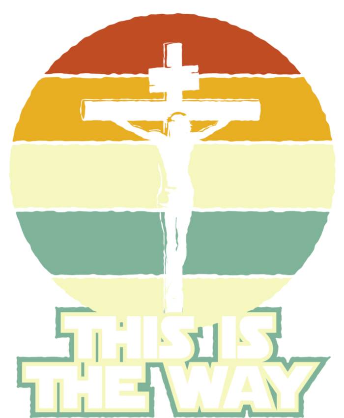 This Is The Way Jesus On The Cross Crucifix Vintage Sunrise Tie-Dye Long Sleeve Shirt