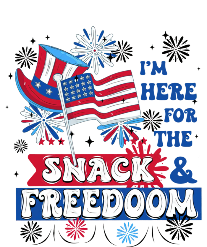 Im Here For The Snacks And Freedom 4th Of July Gift Poster