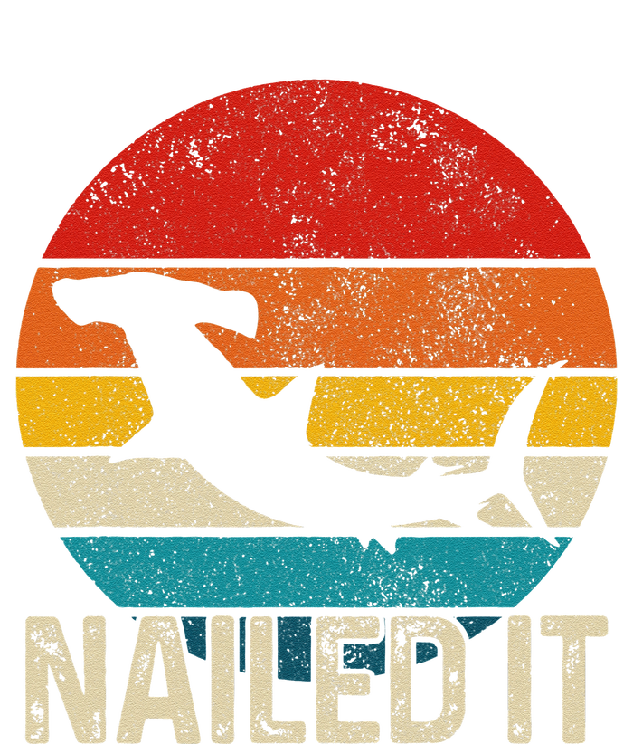 Nailed It Hammerhead Shark Vintage Funny Fishing Gift T-Shirt