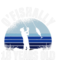 Ofishally 18 Years Old Fisherman 18th Birthday Fishing Tie Dye Hoodie