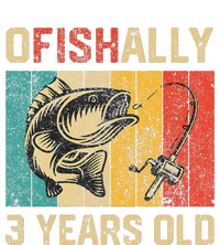 Ofishally 3 Years Old Funny Fishing Birthday Fisherman Tank Top