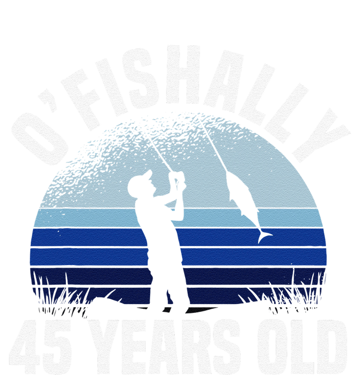 Ofishally 45 Years Old Fisherman 45th Birthday Fishing Women's Strappy Tank