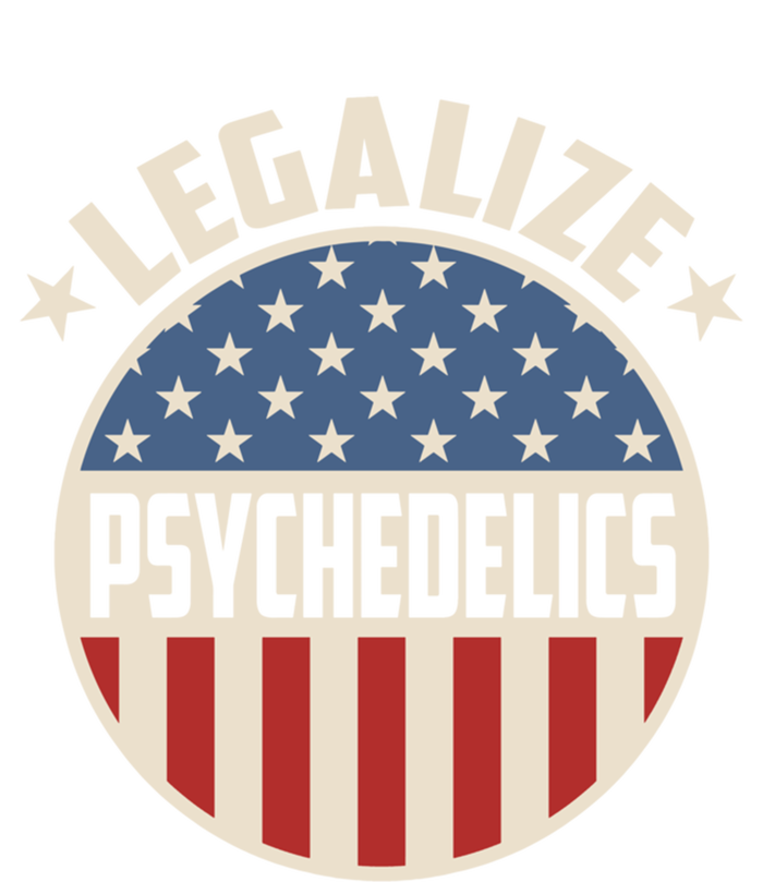 Legalize Psychedelics Pro Freedom Pro America Retro Us Flag Gift Pom Pom 12in Knit Beanie