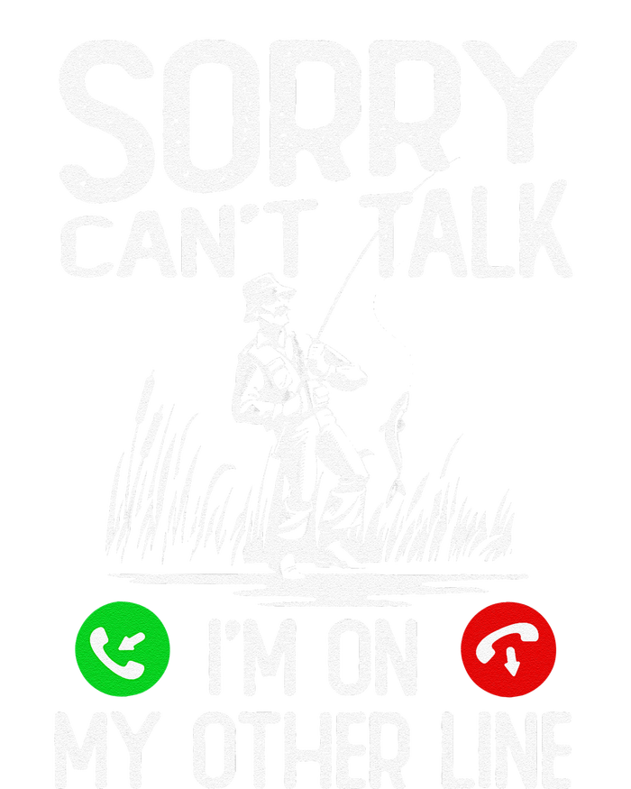 Sorry Cant Talk Im On My Other Line Fishing Dad Reel Cool Tank Top