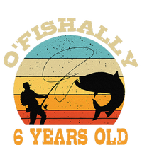 OFishally 6 Years Old Fishing Birthday Theme Party 6th Dry Zone Grid Polo