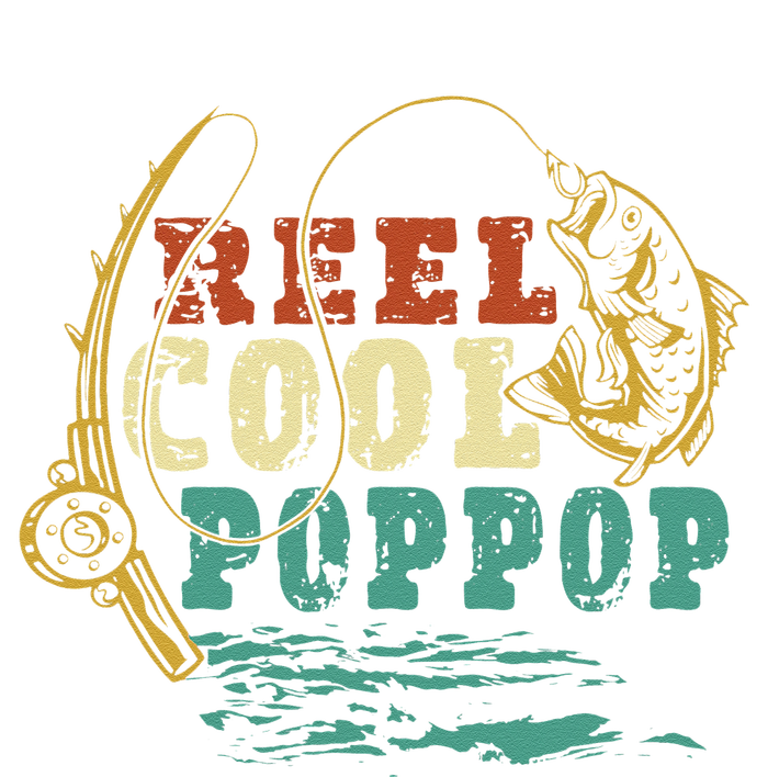 Reel Cool PopPop Vintage Fishing Funny Grandpa Fisherman Insulated Varsity Jacket