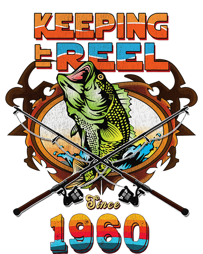 Reel Fishing Legend 60th Birthday Keeping It Reel Since 1960 Women's Racerback Tank