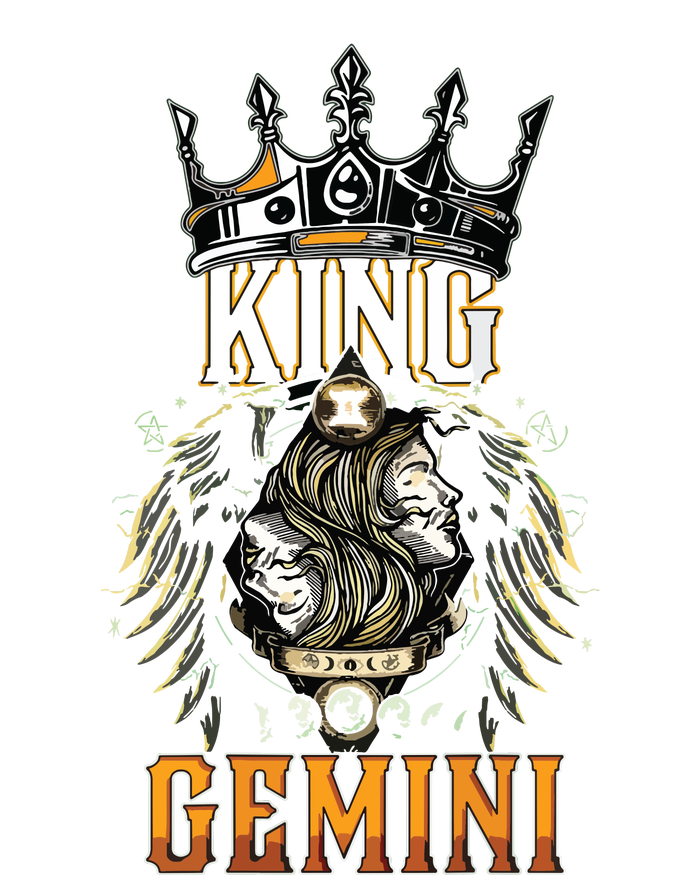 Happy Birthday Gemini King Black King Zodiac Birthday Premium T-Shirt